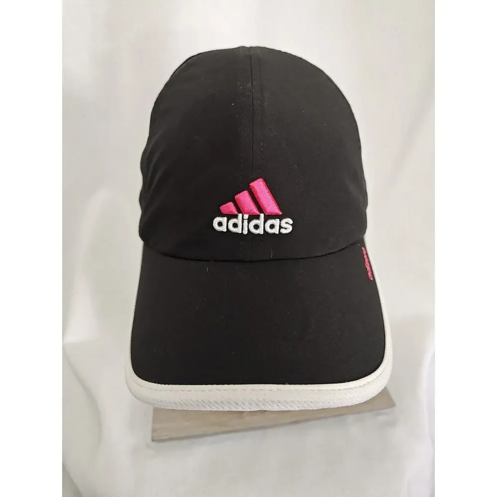 Adidas Adizero Climacool Black Pink White Adjustable Women's Running Cap‎ Hat